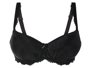 esmara Dames spacer BH met kant (90C, Zwart)