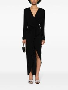 alexandrevauthier Alexandre Vauthier Crêpe maxi-jurk met V-hals - Zwart
