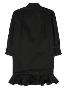 blancavita Blanca Vita Jurk met ruches detail - Zwart
