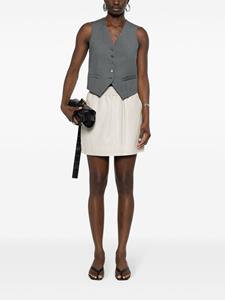 Arma Mare leren rok - Beige