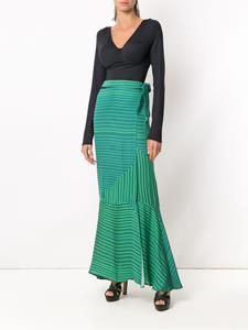 amirslama Amir Slama Maxi-rok met print - Groen