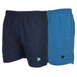 Donnay Donnay Heren - 2-Pack - Kort Sport/zwemshort Toon - Navy & Petrol Blue