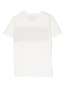 icebergkids Iceberg Kids Katoenen T-shirt met logoprint - Wit