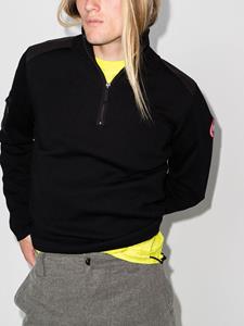 canadagoose Canada Goose Stormont sweater met halve rits - Zwart