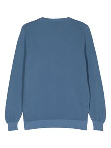 Fedeli crew-neck cotton jumper - Blauw