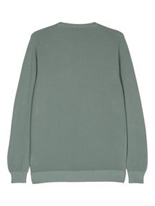 Fedeli honeycomb-knit cotton jumper - Groen