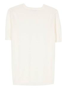 Roberto Collina short-sleeve knitted T-shirt - Wit