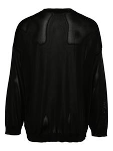 Valentino Garavani Flower-print cotton-jersey sweatshirt - Zwart
