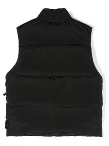 stoneislandjunior Stone Island Junior Bodywarmer met logopatch - Zwart