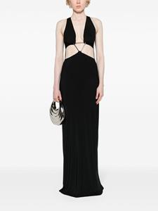 Coperni Maxi-jurk met uitgesneden details - Zwart