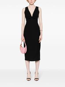 Patou Midi-jurk met strik-detail - Zwart