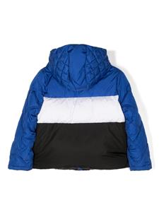 Versace Kids logo-print down-lined jacket - Blauw