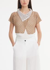 Sarah Pacini - E2024 Cardigan van mesh - speldsluiting