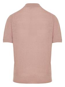 Corneliani textured-finish cotton polo shirt - Roze