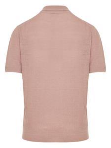 Corneliani Poloshirt met textuur - Roze