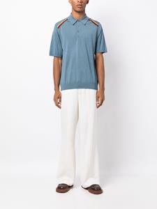 Paul Smith Poloshirt met streepdetail - Blauw