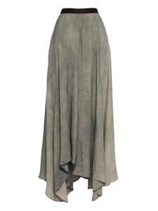 Ziggy Chen distressed-effect skirt - Groen