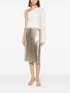 Sportmax Midi-rok met elastische taille - Goud