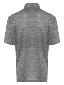 Zegna short-sleeve linen polo shirt - Grijs