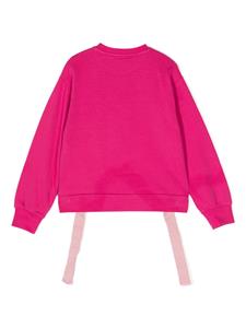 icebergkids Iceberg Kids Sweater met geborduurd logo en lint - Roze