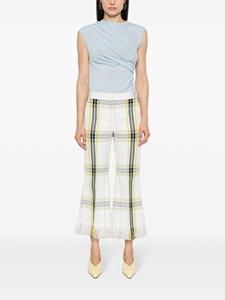 MSGM Geruite broek - Wit