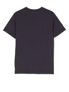 stoneislandjunior Stone Island Junior T-shirt met logopatch - Blauw