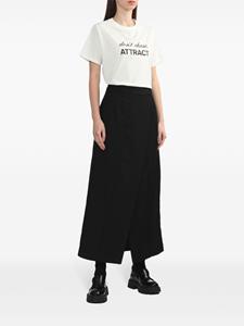 B+ab wrap A-line maxi skirt - Zwart