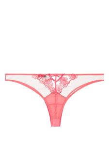 Fleur Du Mal String met bloemenpatch - Roze