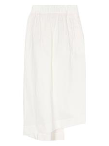 Issey Miyake twist asymmetric midi skirt - Wit