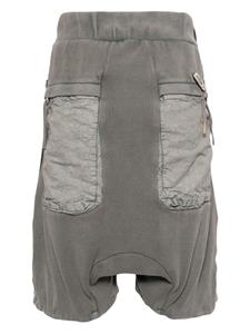 borisbidjansaberi Boris Bidjan Saberi Trainingsshorts met stonewashed-effect - Groen