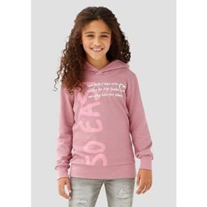 KIDSWORLD Capuchonshirt SO EASY - Print Lange mouwen, basic pasvorm, met modieuze prints