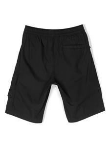 stoneislandjunior Stone Island Junior Shorts met logopatch - Zwart