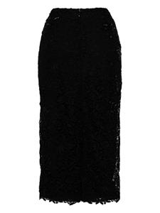 carolinaherrera Carolina Herrera Kokerrok met kanten detail - Zwart