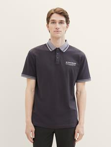 TOM TAILOR Poloshirt, mit Logo-Schriftzug auf der Brust
