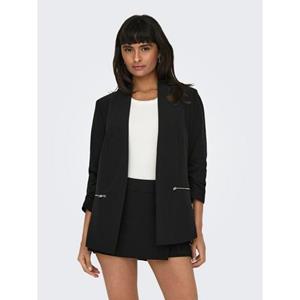 ONLY Kurzblazer "ONLBERRY 3/4 ZIP BLAZER CC TLR", geraffte 3/4 Ärmel