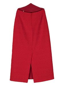 guccipre-owned Gucci Pre-Owned 2010 Bouclé midi-rok - Rood