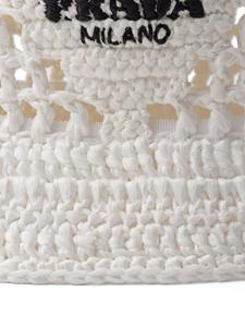 Prada Vissershoed met logo - Wit