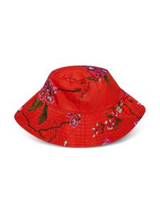 ERDEM Vissershoed met bloemenprint - Rood