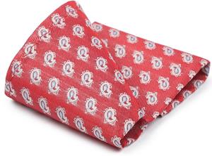 Suitable Zijde Pochet Rood Print -