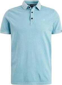 Vanguard Mercerized Jersey Polo Lichtblauw