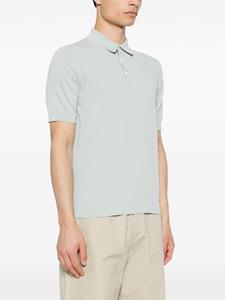 Eleventy Geribbeld poloshirt - Groen