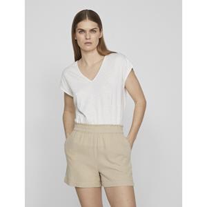 Vila T-shirt met V-hals, kant achteraan