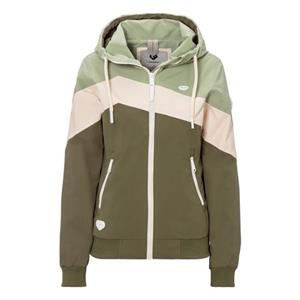 Ragwear Outdoorjacke "NUGGIE BLOCK", mit Kapuze, im Colorblock Design, wasserfestes und atmungsaktives Material