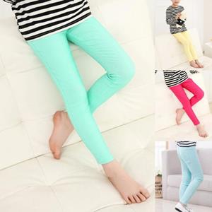 Toy Pants Candy Color Slim Bottoms Girls High Elasticity Tight Pants for Going Out