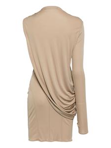 ANDREĀDAMO Gedrapeerde jurk - Beige