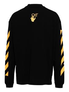 Off-White Sweater met print - Zwart