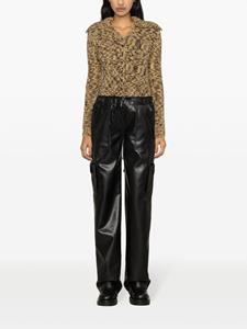 ermannoscervino Ermanno Scervino Broek van imitatieleer - Zwart