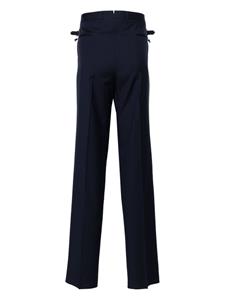 Corneliani mid-rise tailored wool trousers - Blauw