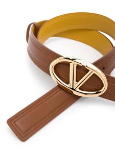 valentinogaravani Valentino Garavani VLogo leren riem - Bruin