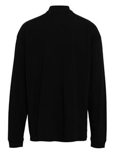 Off-White half-zip cotton hoodie - Zwart